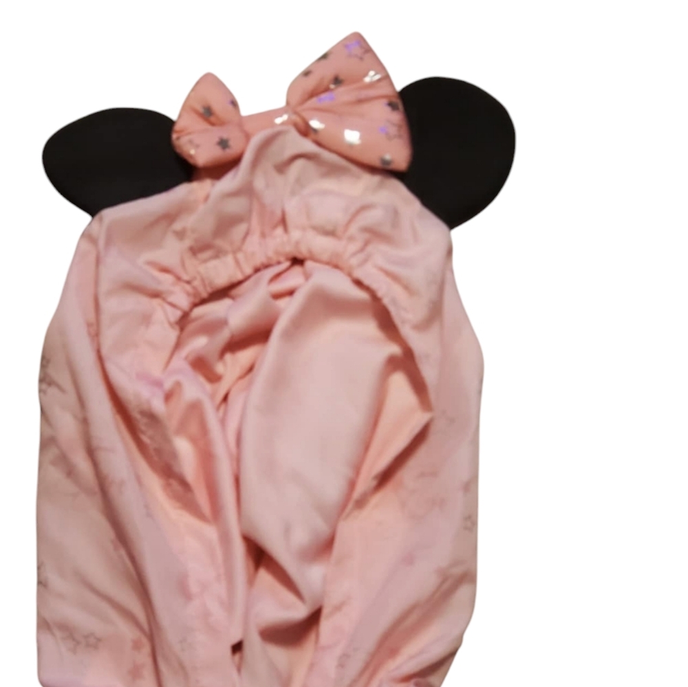Disney Jr Pink Mini Mouse 3T Raincoat/Lined Zip up Jacket with Mouse ear hood - Picture 5 of 10